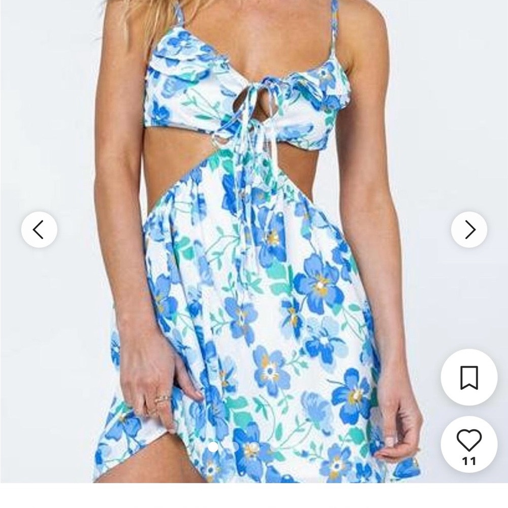 Princess Polly Floral Cutout Dress